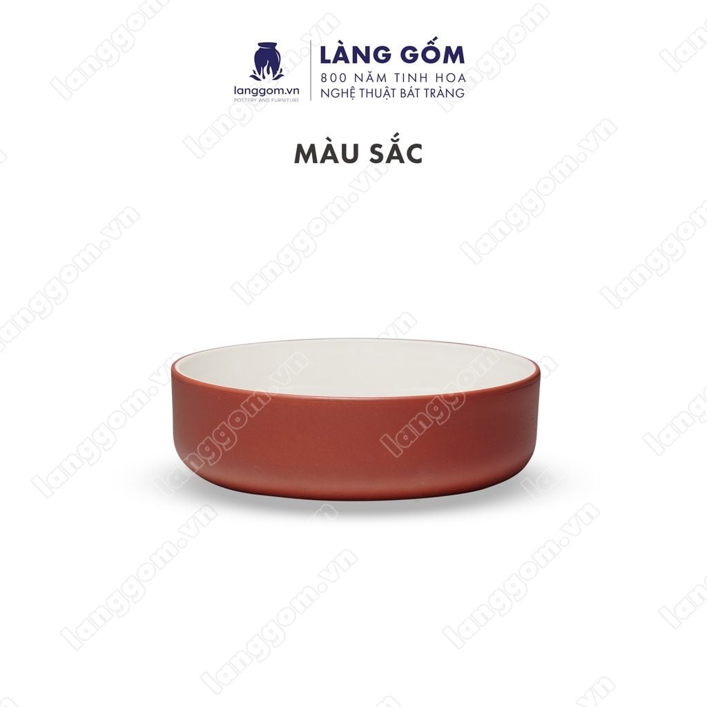  Bát tô gốm sứ men mờ thố nhỏ lòng trắng, phong cách Châu Âu, dáng basic 