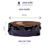  Đế gốc cây lót ấm trà men hỏa biến 