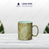  Cốc sứ vân đá tay cầm chữ C, dung tích 350ml 