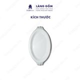  Bếp cồn sứ trắng hình cá đun nóng thức ăn bằng cồn nến 
