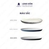 Đĩa gốm sứ nhiều màu, men mát, kiểu trơn 