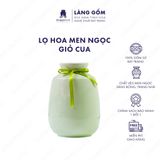  Bình hoa men ngọc dáng giỏ cua 