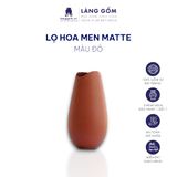  Lọ hoa men matte dáng miệng lõm 