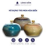  Hũ đựng trà men hỏa biến 