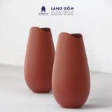  Lọ hoa men matte dáng miệng lõm 