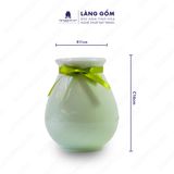  Bình hoa men ngọc dáng lọ bầu 