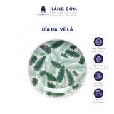  Đĩa gốm sứ vẽ lá đựng salad, thức ăn, bánh kẹo 