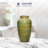  Bình hoa men hỏa biến dáng vò cao đại màu mộc khô 
