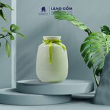  Bình hoa men ngọc dáng giỏ cua 