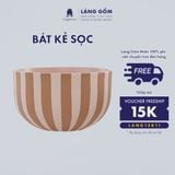  Bát tô gốm sứ men mờ thố nhỏ lòng trắng, phong cách Châu Âu, dáng basic 