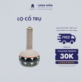  Bình hoa men mát dáng cổ trụ 