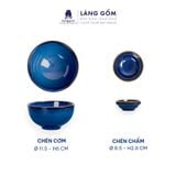  Bộ bàn ăn men hỏa biến - Màu xanh sapphire 