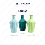  Bình hoa men mát dáng kim cương màu pastel 