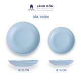  Bộ bàn ăn men matte - Màu xanh ngọc 