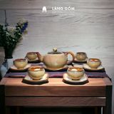  Bộ ấm chén men hỏa biến dáng a còng @ 