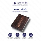  Khay trà gỗ đựng ấm chén 