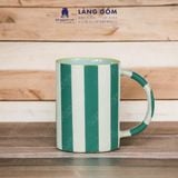  Cốc sứ cao cấp có quai Zebra, kiểu kẻ sọc, dung tích 500ml 