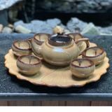  Bộ ấm chén men hỏa biến dáng thiên nga 