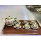  Bộ ấm chén uống trà men vẽ dáng Ngọn Lửa - Dung tích 500ml 