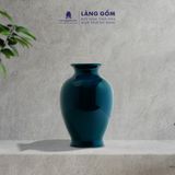  Bình hoa men ngọc lục bảo dáng chân đèn bé 