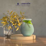  Bình hoa men ngọc dáng lọ bầu 