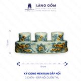  Kỷ ngai men rạn đắp nổi 