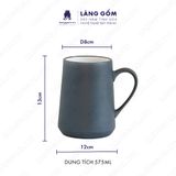  Cốc họa tiết ganh tay thủ công Nhật Bản, dung tích 575ml basic 