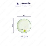  Bộ ấm chén dáng Bưởi cành họa tiết vẽ hoa 