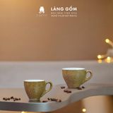  Cốc gốm sứ kiểu Espresso, Men Trứng 