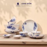  Bộ bàn ăn men làm Duyên dáng Việt Nam - Họa tiết vẽ nón lá 