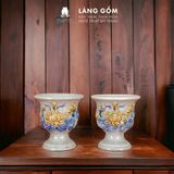  Ly đựng quả phật thủ men rạn 