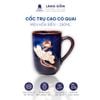  Cốc trụ cao có quai, men hỏa biến dung tích 280ml 