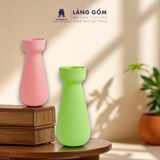  Bình hoa men mát dáng cổ thắt 