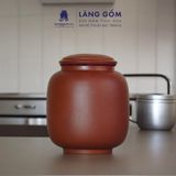  Hũ đựng trà đất nung tứ quý Tùng, Cúc, Trúc, Mai 