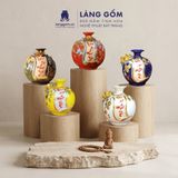  Bình Hút Lộc Vạn Sự Như Ý Đắp Nổi 3D Gốm Sứ Bát Tràng – Bình Tụ Lộc Phong Thủy Quà Tặng Cao Cấp 