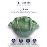  Lọ hoa men hoả biến hình lá sen 