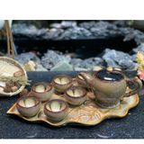  Bộ ấm chén men hỏa biến dáng ly 