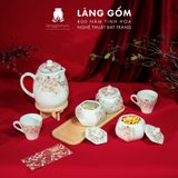 Khay gỗ sồi đựng hũ mứt hình chữ nhật, hình vuông, khay may cho set hũ mứt 
