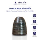 Bình hoa men hỏa biến dáng chuông mini 