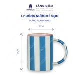  Cốc sứ cao cấp có quai Zebra, kiểu kẻ sọc, dung tích 500ml 