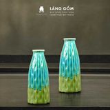  Bình hoa men hỏa biến dáng Chai sóng cổ bé (TH) 