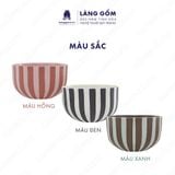  Bát tô gốm sứ men mờ thố nhỏ lòng trắng, phong cách Châu Âu, dáng basic 