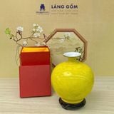  Bình hút lộc vân đá trơn chỉ vàng phong thủy 