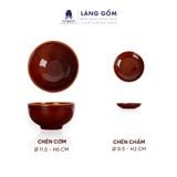  Bộ bàn ăn men hỏa biến - Màu nâu trầm 