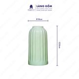  Bình hoa men ngọc dáng bom khía 