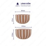  Bát tô gốm sứ men mờ thố nhỏ lòng trắng, phong cách Châu Âu, dáng basic 