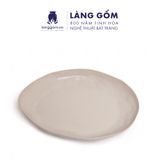  Đĩa gốm sứ nhiều màu, men mát, kiểu méo 