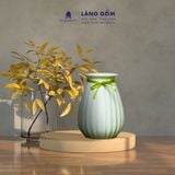  Bình hoa men ngọc dáng giỏ cua khía 