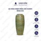  Bình hoa men hỏa biến dáng ống dù màu mộc khô 