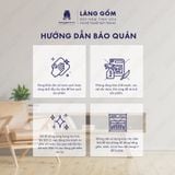 Bình hoa men hỏa biến màu mộc chỉ xanh dáng đùi dế thon 
